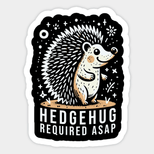 Hedgehug Required ASAP Sticker